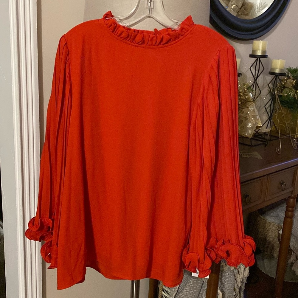 Boutique Red Blouse